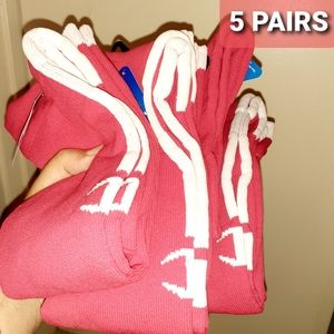 5 Pairs of champion red socks. NWT.